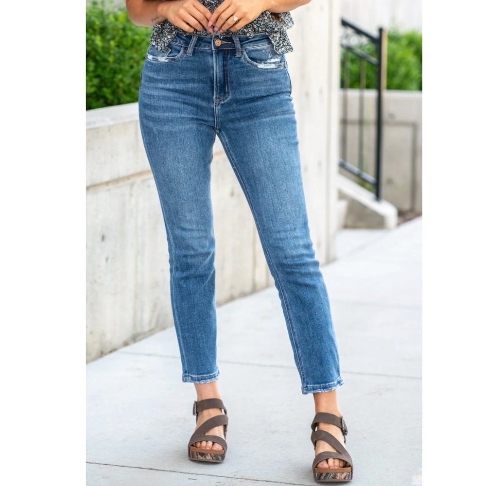 Special Affair Shirley High Rise Slim Ankle Straight Jeans